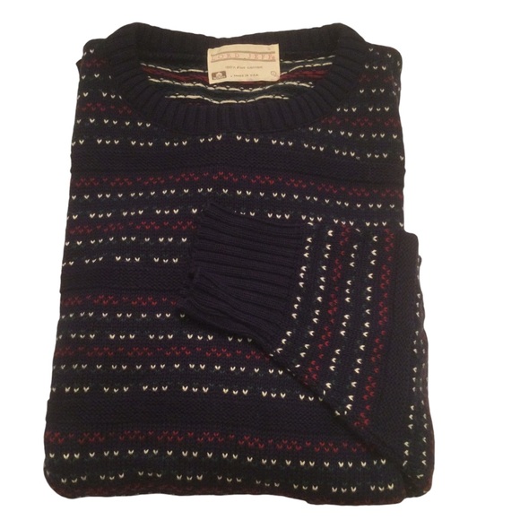 VTG Lord Jeff 100% Cotton Pullover Crewneck Knit Sweater Size Large - Picture 4 of 11